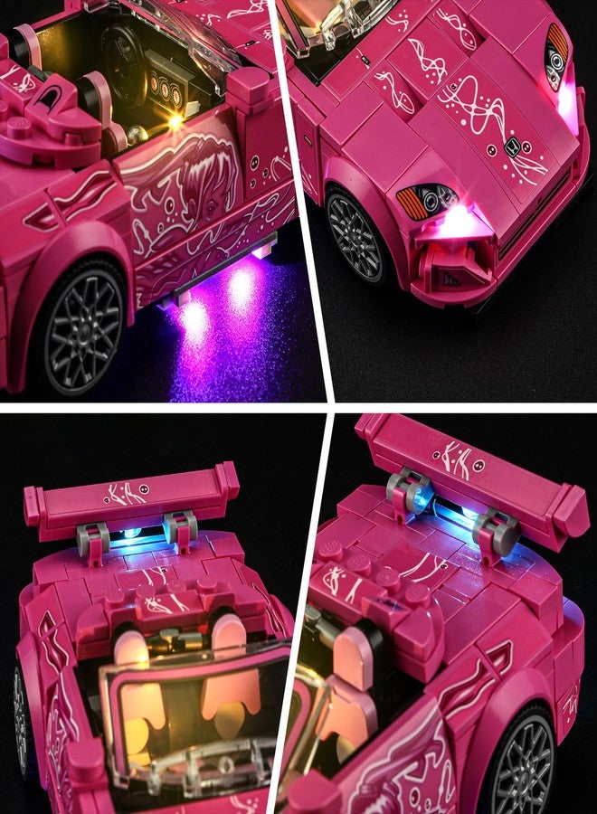 بريكسماكس طقم إضاءة BRIKSMAX لسيارة هوندا S2000 من فيلم 2 Fast 2 Furious (رقم 77241) - إضاءة LED متوافقة مع مجموعة بناء Lego Speed Champions - لا يشمل طقم النموذج - Image 4